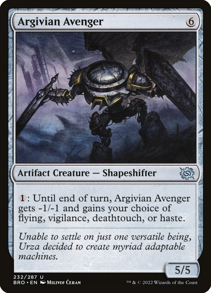 Argivian Avenger, The Brothers' War · 232/287