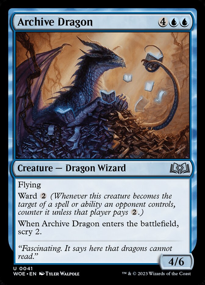 Archive Dragon, Wilds of Eldraine · 0041