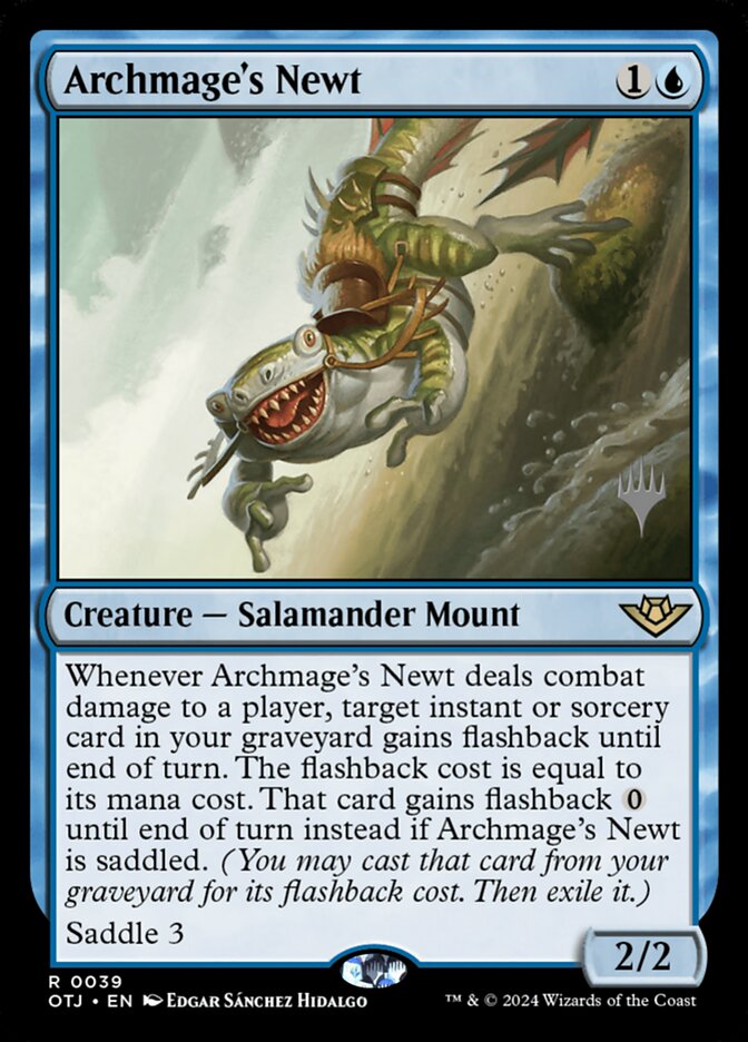 Archmage's Newt, Outlaws of Thunder Junction Promos · 0039