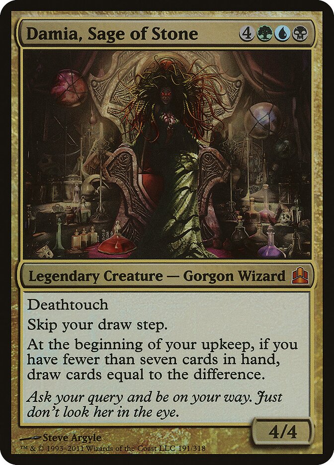 Damia, Sage of Stone, Commander 2011 Oversized · 191
