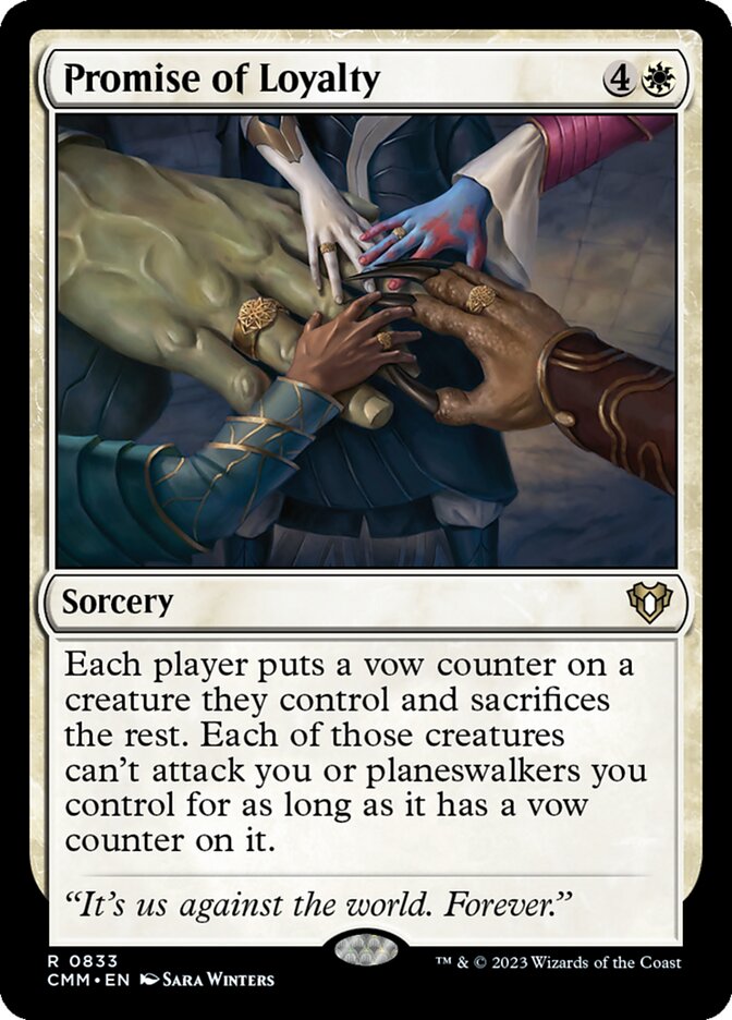 Promise of Loyalty, Commander Masters · 0833