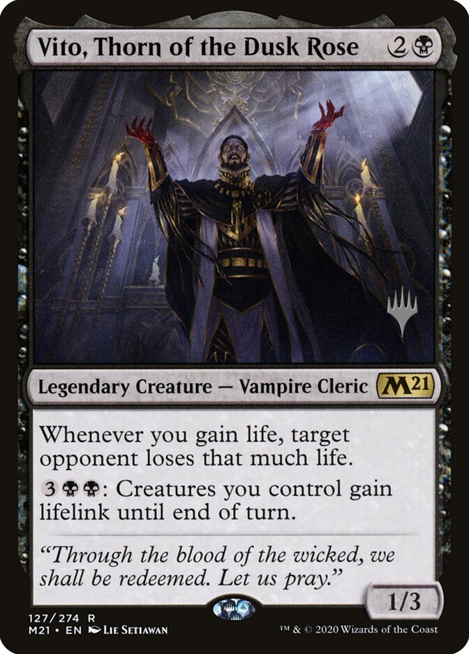Vito, Thorn of the Dusk Rose, Core Set 2021 Promos · 127/274