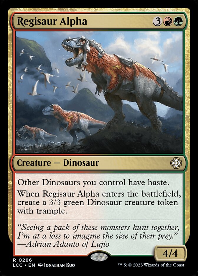 Regisaur Alpha, The Lost Caverns of Ixalan Commander · 0286