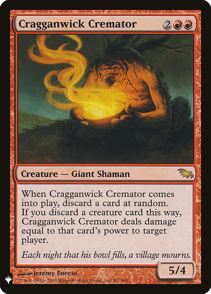 Cragganwick Cremator, The List · shm-87