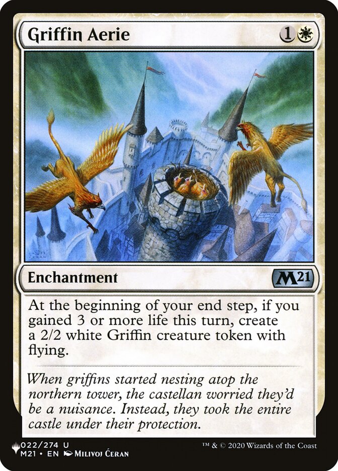 Griffin Aerie, The List · m21-22