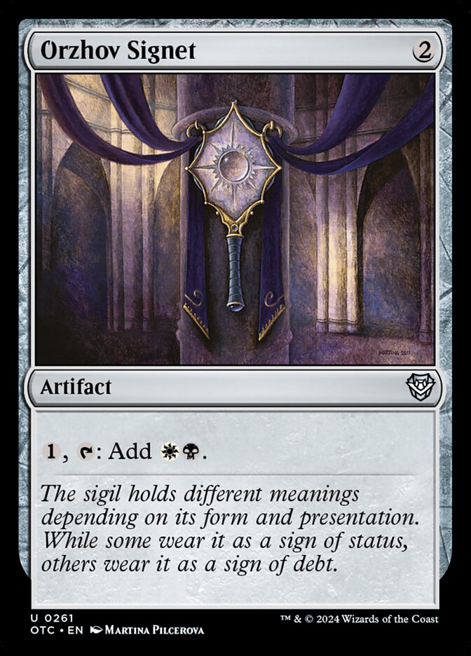 Orzhov Signet, Outlaws of Thunder Junction Commander · 0261