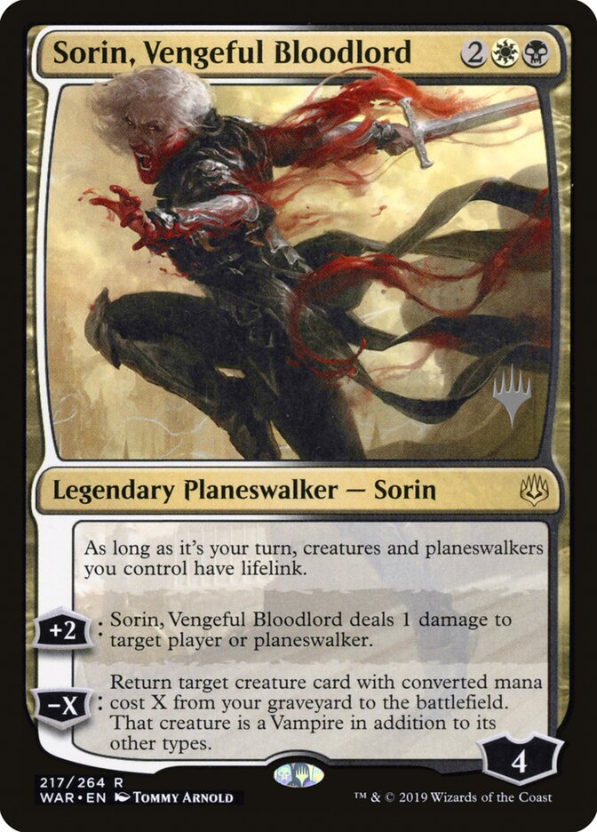 Sorin, Vengeful Bloodlord, War of the Spark Promos · 217/264