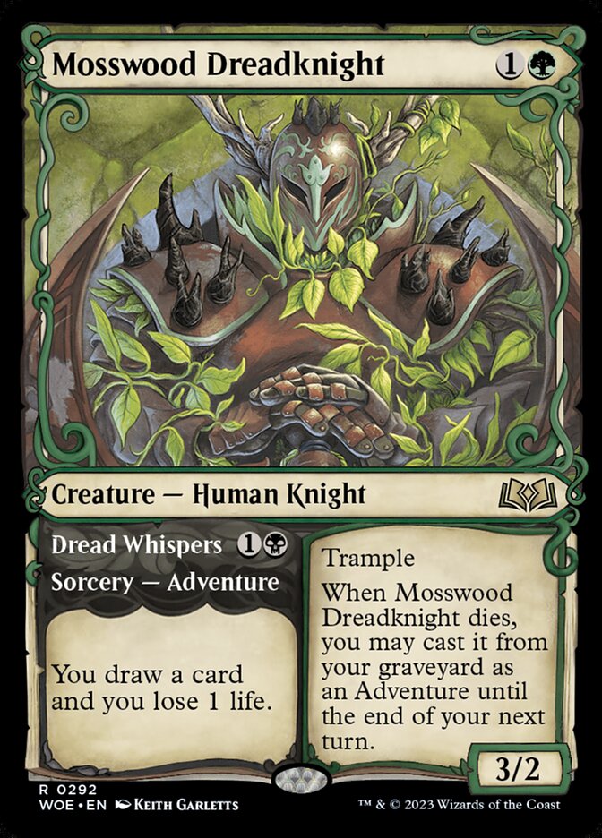 Mosswood Dreadknight // Dread Whispers, Wilds of Eldraine · 0292