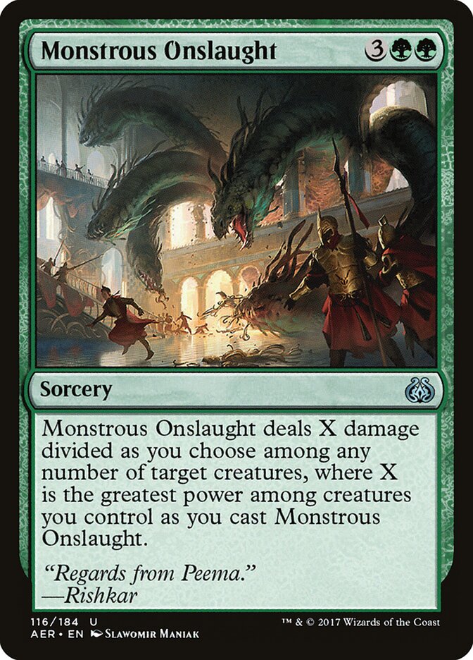 Monstrous Onslaught, Aether Revolt · 116/184