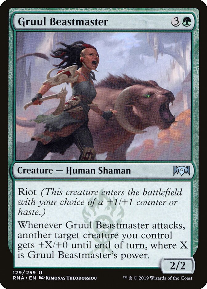 Gruul Beastmaster, Ravnica Allegiance · 129/259