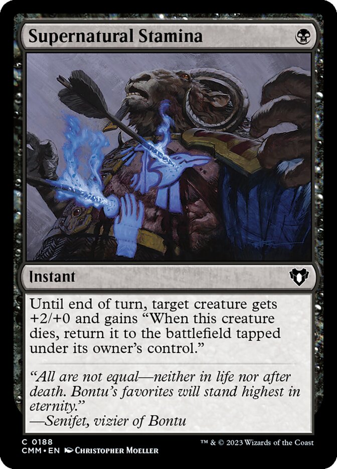 Supernatural Stamina, Commander Masters · 0188