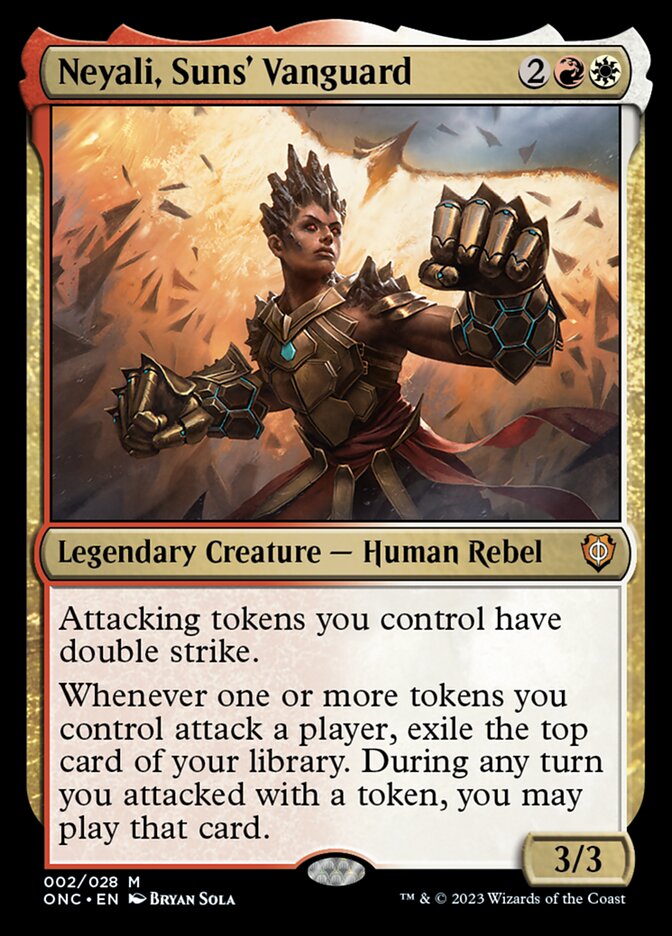Neyali, Suns' Vanguard, Phyrexia: All Will Be One Commander · 002/028