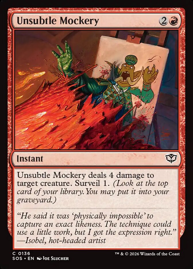 Unsubtle Mockery, Secrets of Strixhaven · 0136