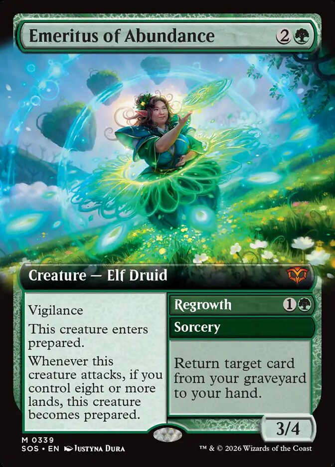 Emeritus of Abundance // Regrowth, Secrets of Strixhaven · 0339