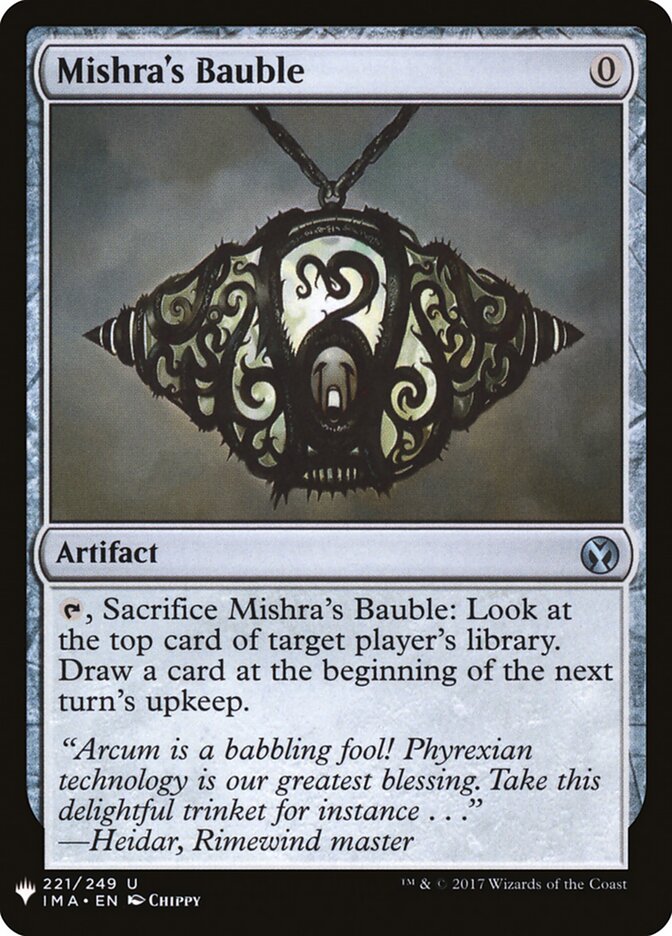 Mishra's Bauble, The List · ima-221