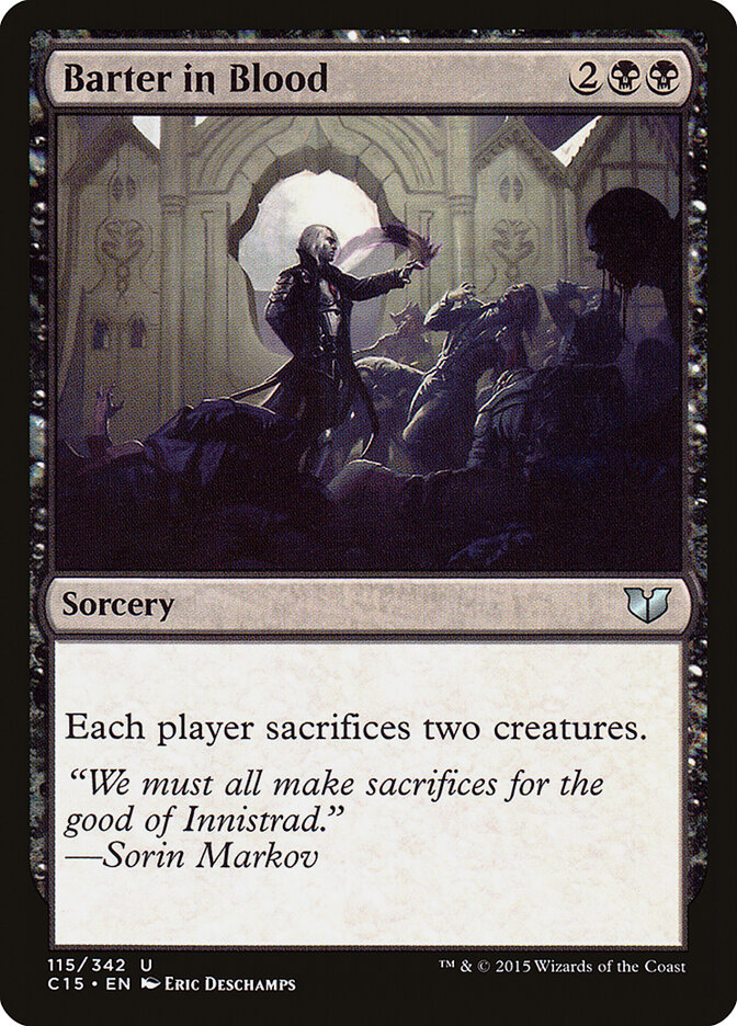 Barter in Blood, Commander 2015 · 115/342