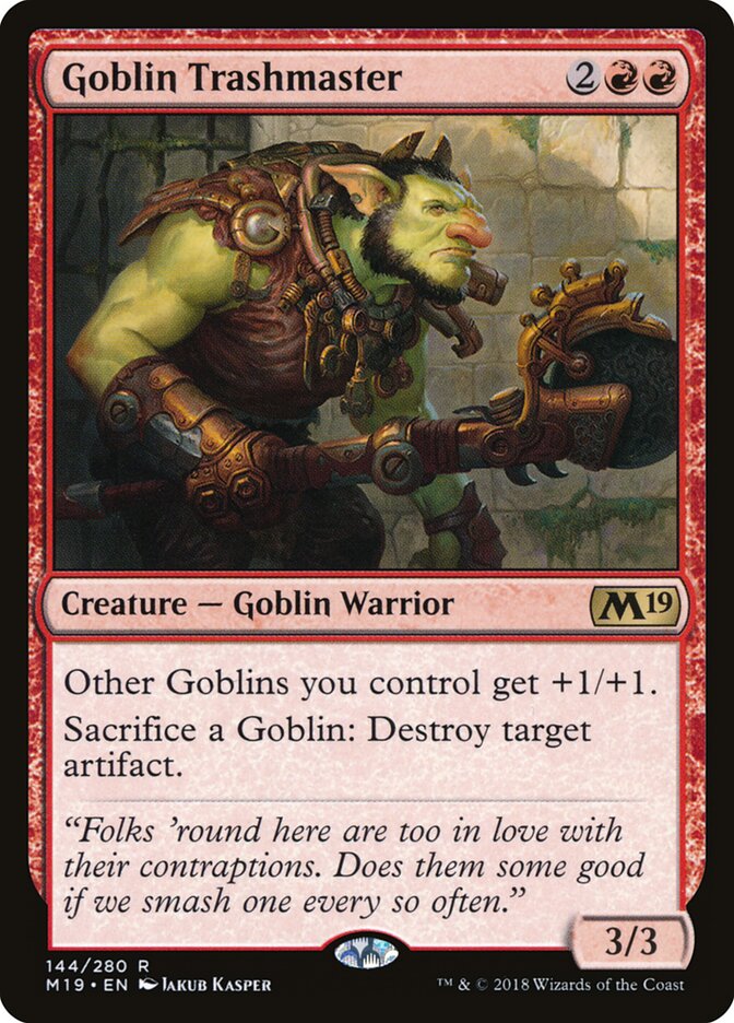 Goblin Trashmaster, Core Set 2019 · 144/280