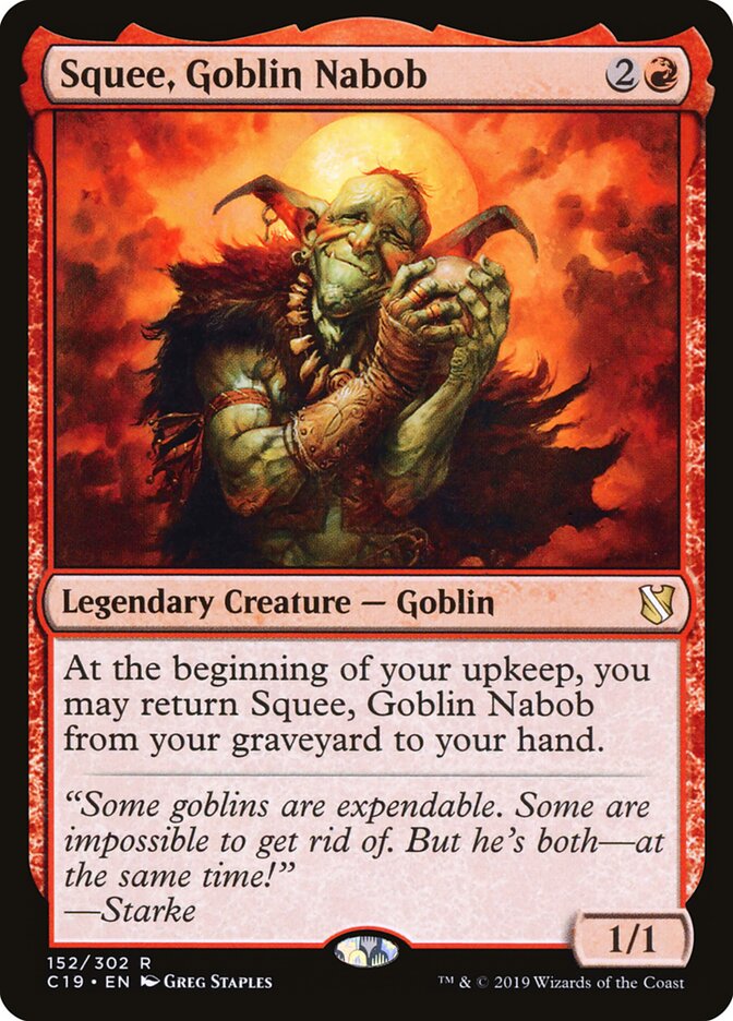 Squee, Goblin Nabob, Commander 2019 · 152/302