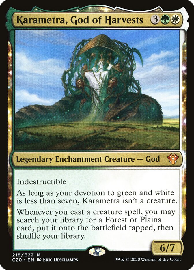 Karametra, God of Harvests, Commander 2020 · 218/322
