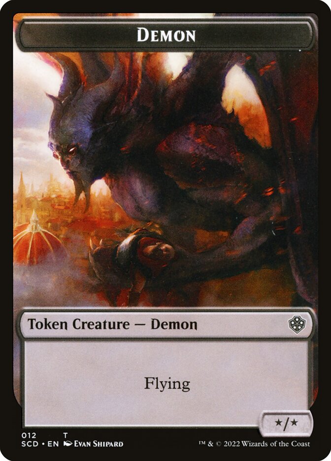 Demon, Starter Commander Deck Tokens · 012