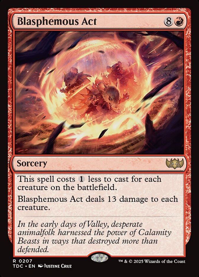 Blasphemous Act, Tarkir: Dragonstorm Commander · 0207