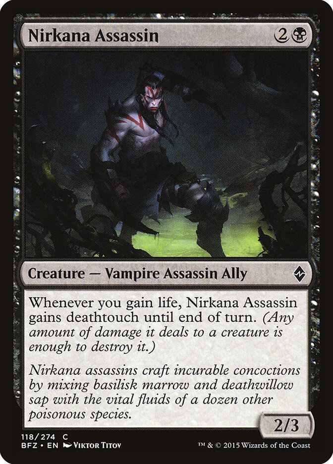 Nirkana Assassin, Battle for Zendikar · 118/274