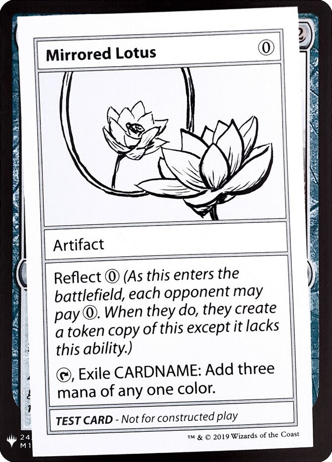 Mirrored Lotus, Mystery Booster Playtest Cards 2019 · 107/121