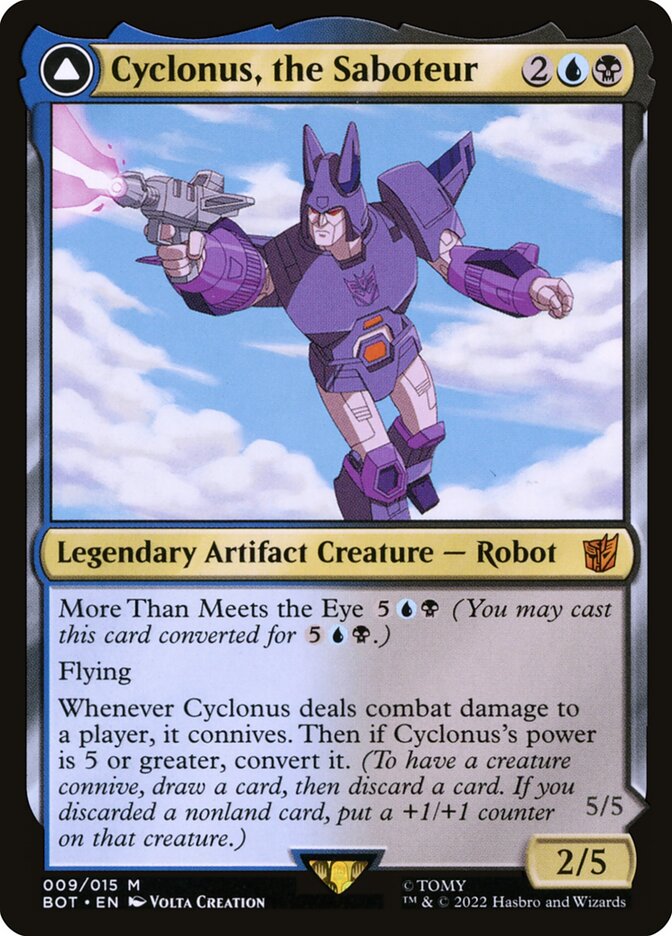 Cyclonus, the Saboteur // Cyclonus, Cybertronian Fighter, Transformers · 009/058