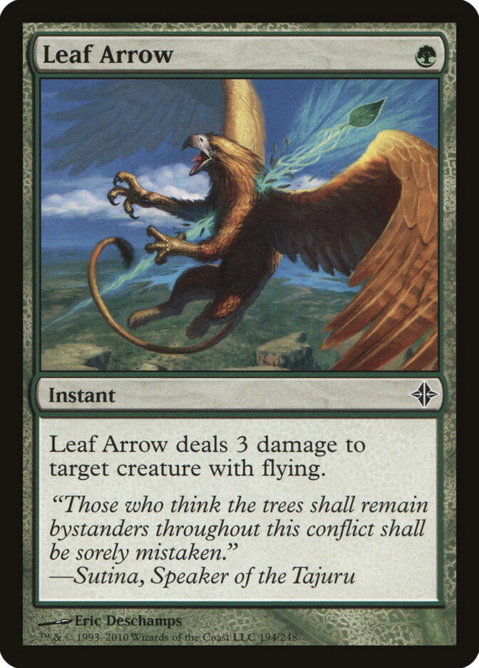 Leaf Arrow, Rise of the Eldrazi · 194/248