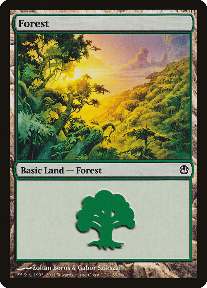 Forest, Duel Decks: Ajani vs. Nicol Bolas · 39/80