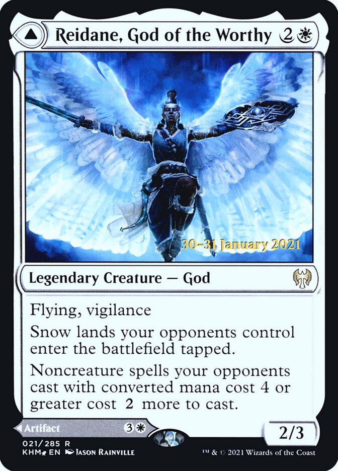 Reidane, God of the Worthy // Valkmira, Protector's Shield, Kaldheim Promos · 021/285