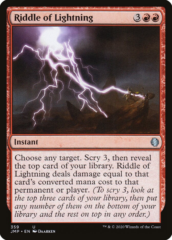 Riddle of Lightning, Jumpstart · 359