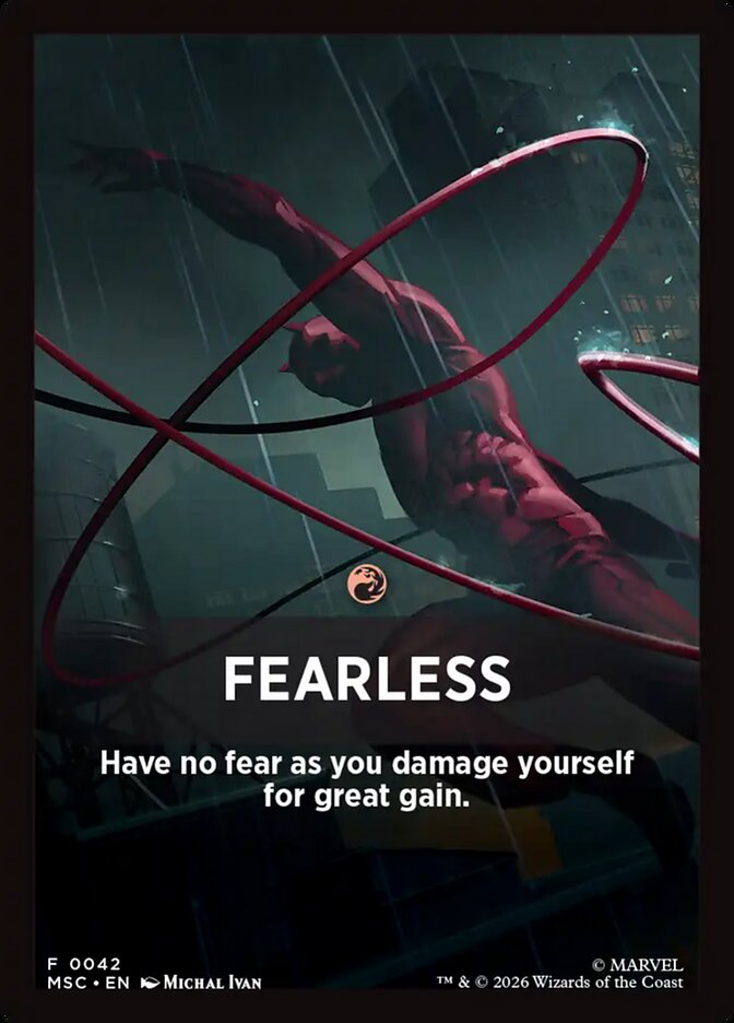 Fearless, Marvel Super Heroes Jumpstart Front Cards · 0042