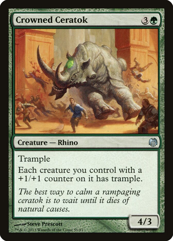 Crowned Ceratok, Duel Decks: Heroes vs. Monsters · 51/81