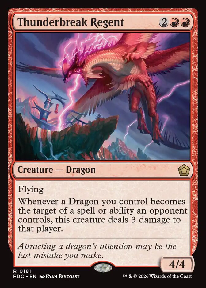Thunderbreak Regent, Foundations Commander · 0181
