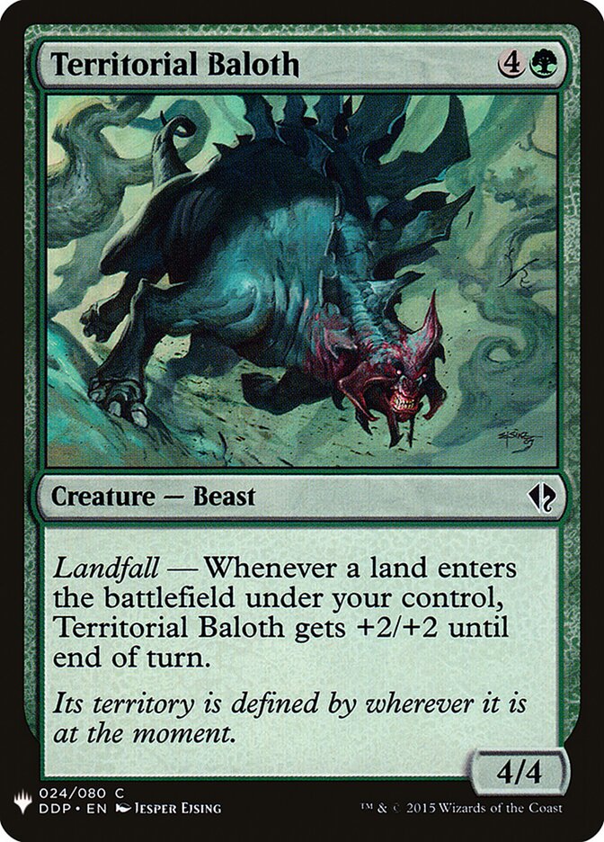 Territorial Baloth, The List · ddp-24