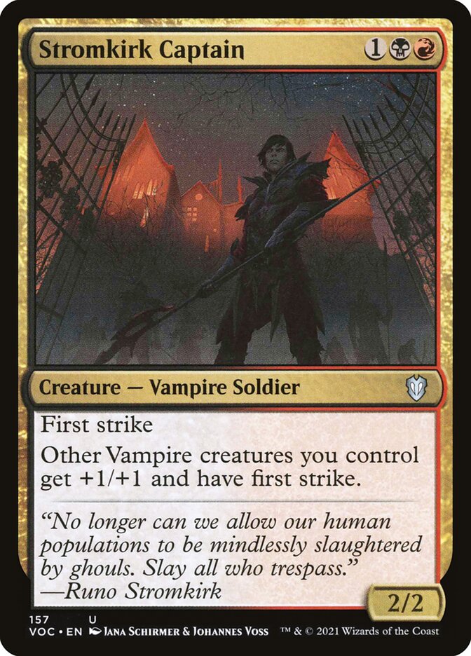 Stromkirk Captain, Crimson Vow Commander · 157