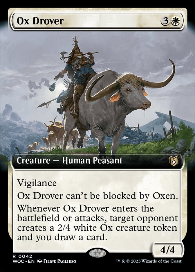 Ox Drover, Wilds of Eldraine Commander · 0042