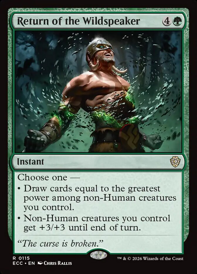 Return of the Wildspeaker, Lorwyn Eclipsed Commander · 0115