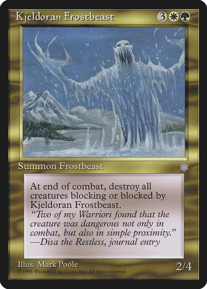 Kjeldoran Frostbeast, Ice Age · 296