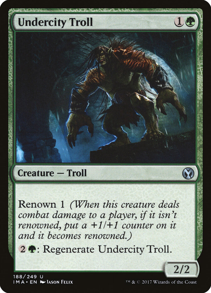 Undercity Troll, Iconic Masters · 188/249