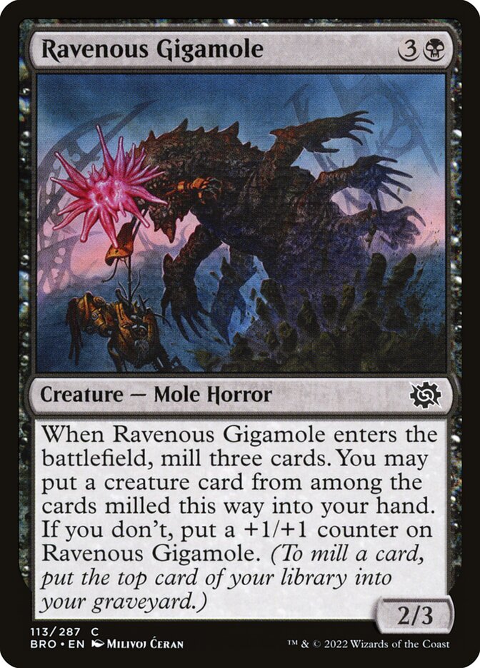 Ravenous Gigamole, The Brothers' War · 113/287