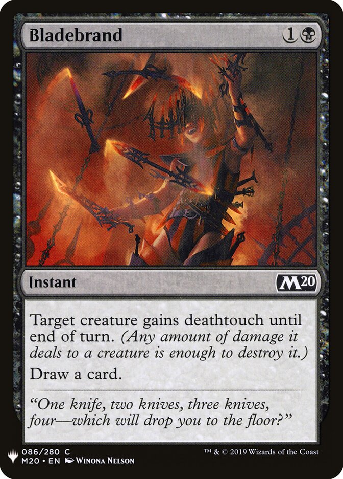 Bladebrand, The List · m20-86