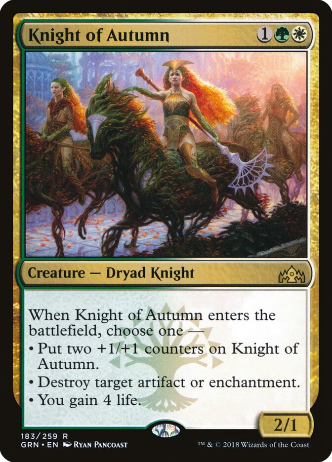 Knight of Autumn, Guilds of Ravnica · 183/259