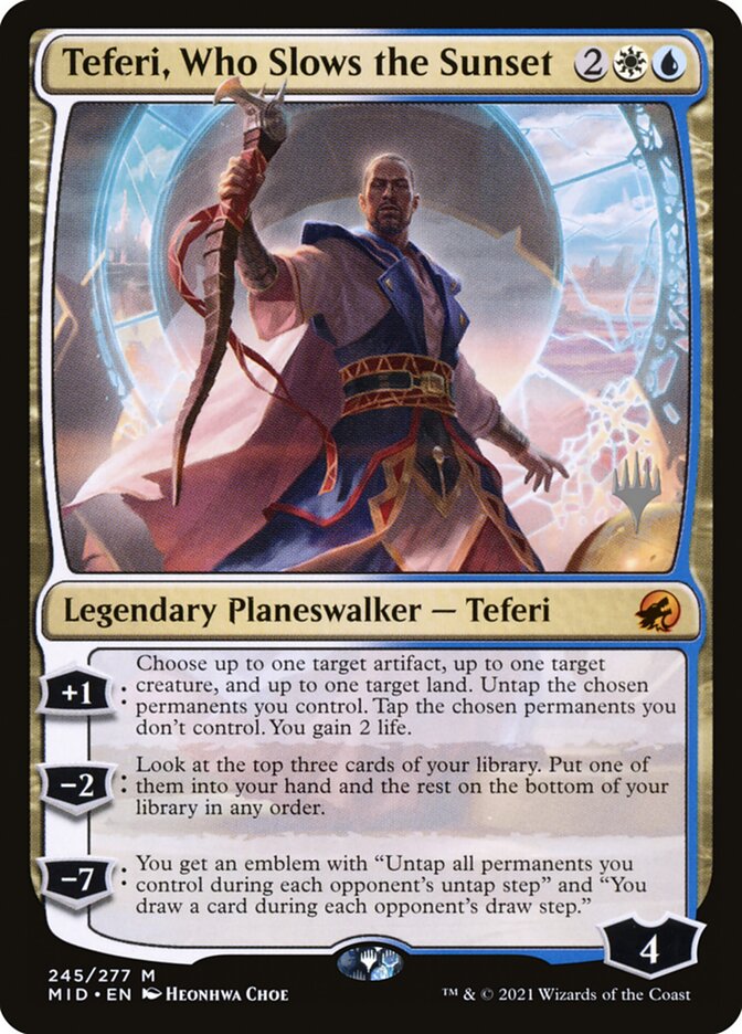 Teferi, Who Slows the Sunset, Innistrad: Midnight Hunt Promos · 245/277