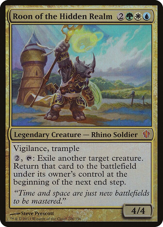 Roon of the Hidden Realm, Commander 2013 Oversized · 206