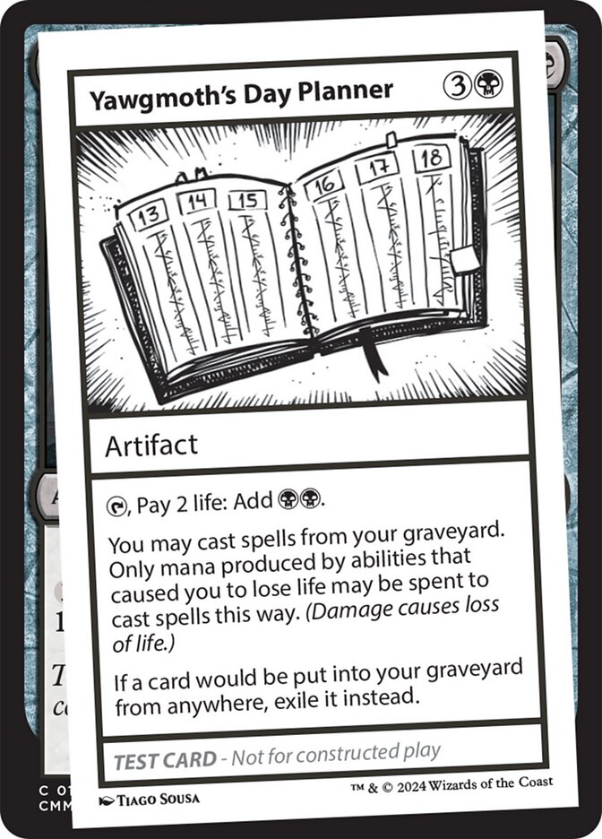Yawgmoth's Day Planner, Mystery Booster 2 · 0555