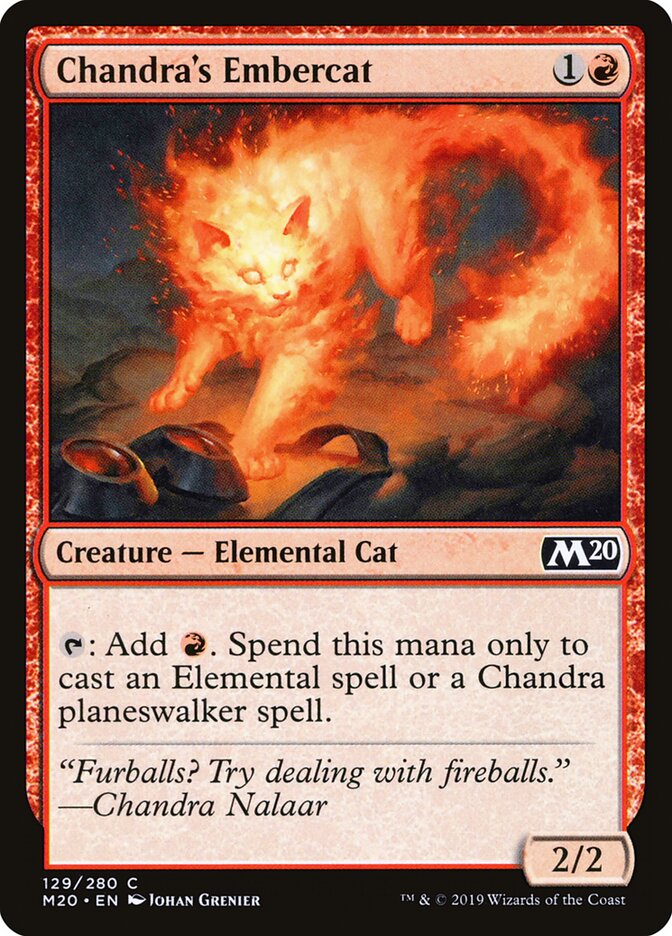 Chandra's Embercat, Core Set 2020 · 129/280
