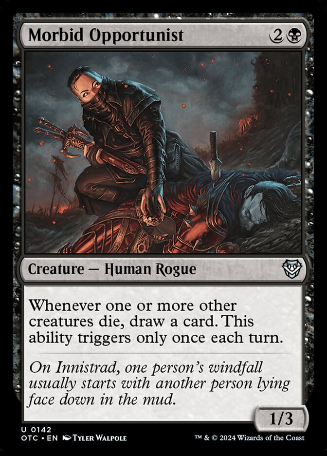 Morbid Opportunist, Outlaws of Thunder Junction Commander · 0142