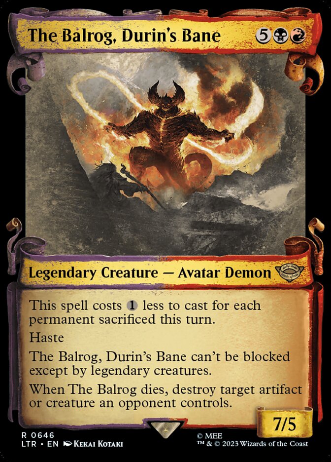 The Balrog, Durin's Bane, The Lord of the Rings: Tales of Middle-earth · 0646